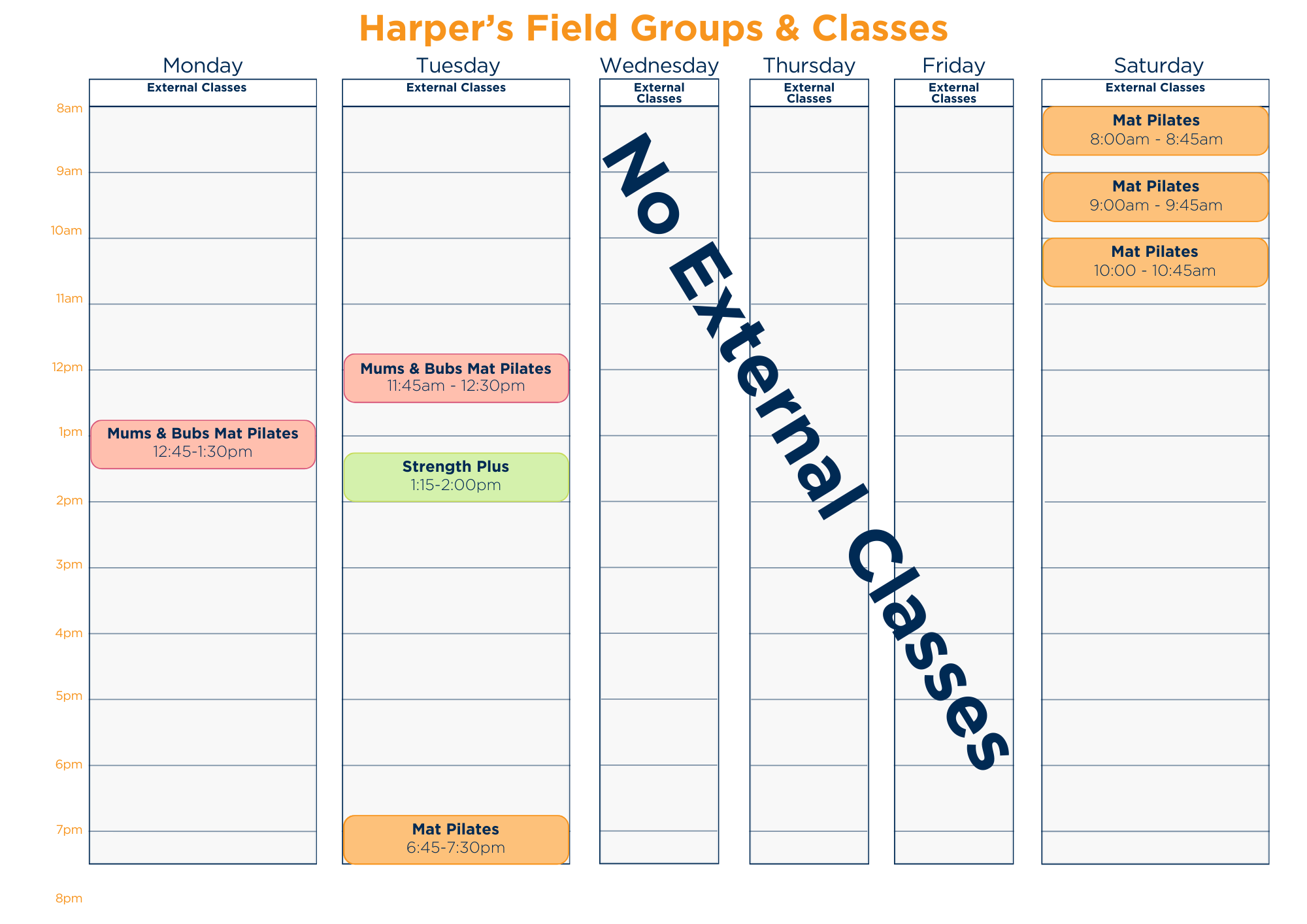 My Local Physio Plus Harpers Field Groups Classes Timetable